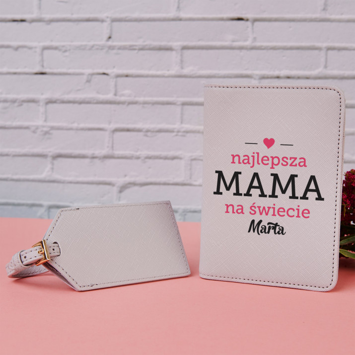 Najlepsza mama na świecie - Etui na paszport z nadrukiem